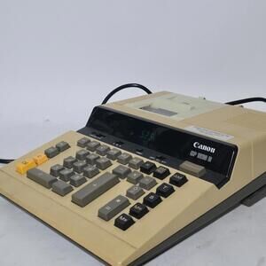 Canon CP-1218D Printing Color Calculator Vintage Electronic Display Works Japan.